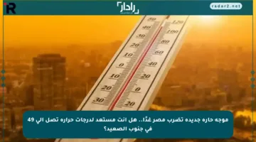 موجة حارة جديدة تضرب مصر غدًا.. هل أنت مستعد لدرجات حرارة تصل إلى 49 في جنوب الصعيد؟